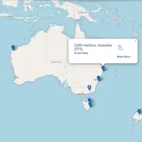 American Airlines Award Map Interface