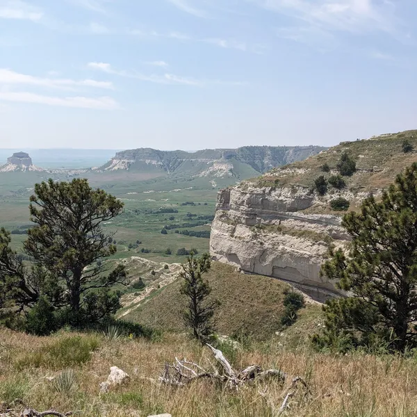 Looking out on bluff