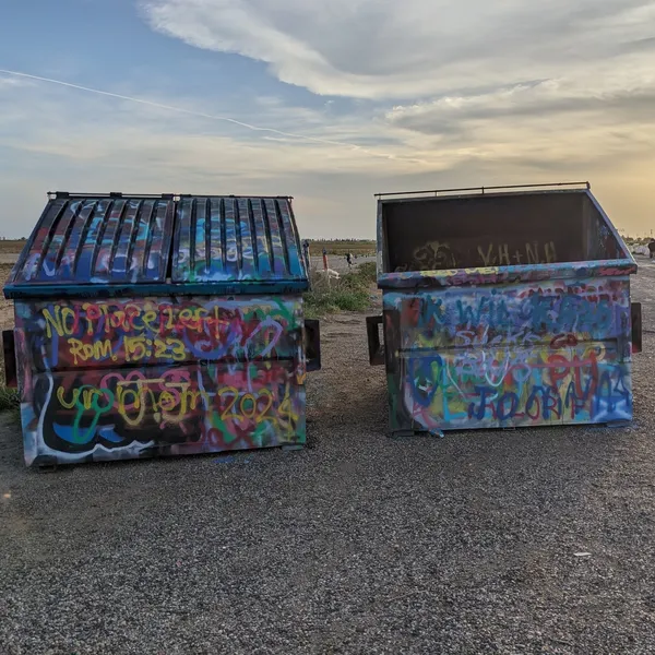 painted dumpsters