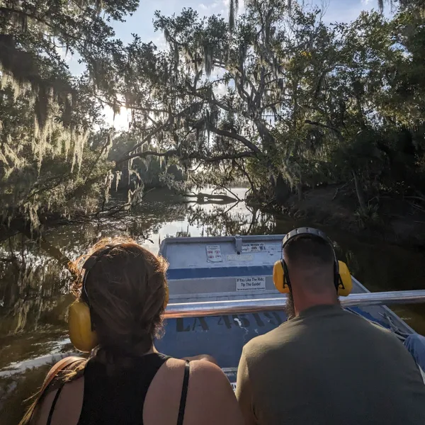 Swamp boat tour